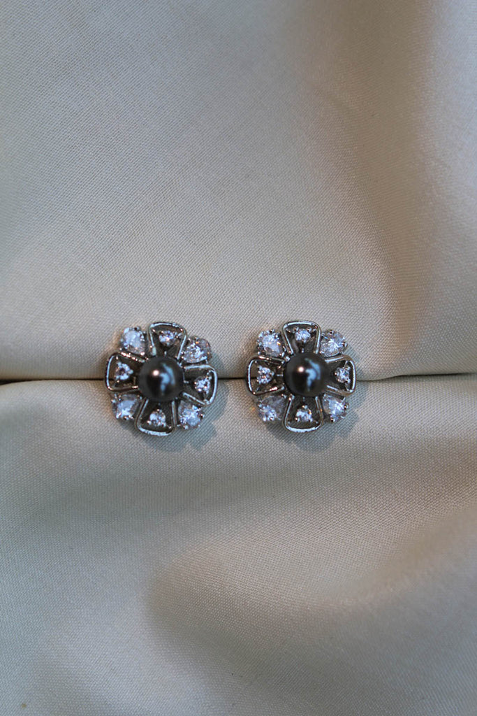 CL800 Grey Diamond Earrings (92.5 silver)