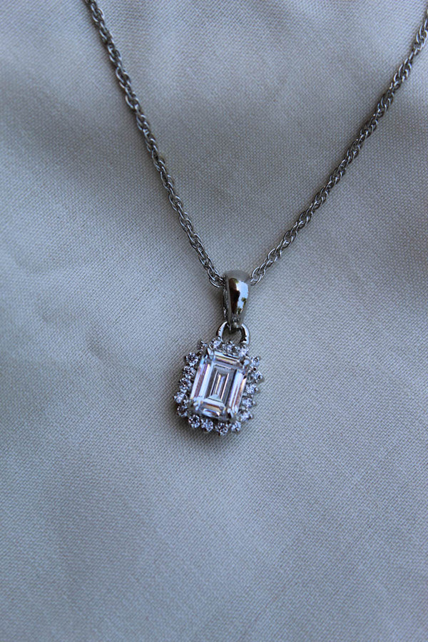 BP618 Diamond Pendent Set (92.5 silver)