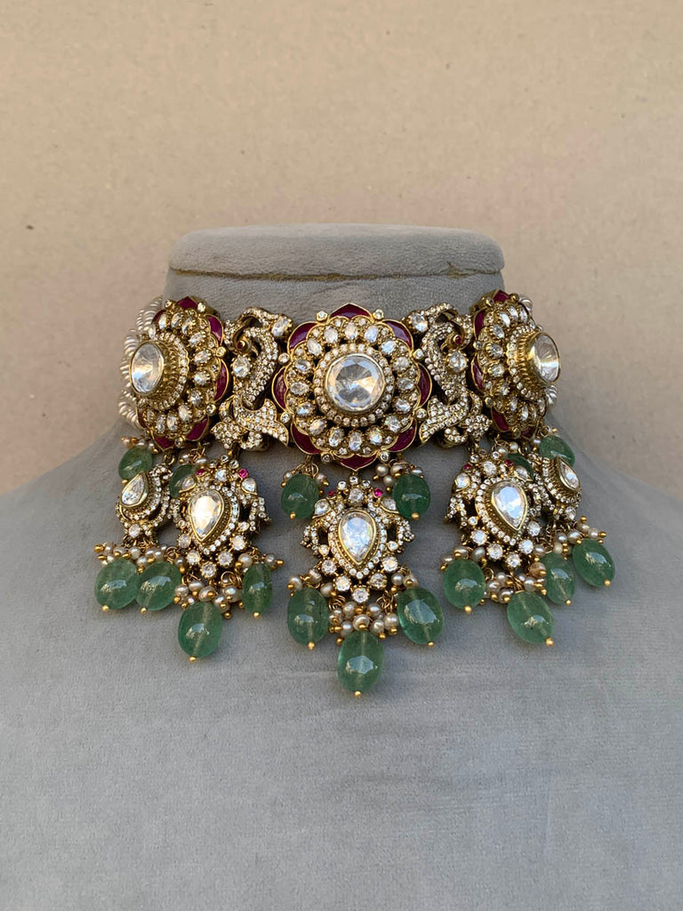 Z1912 Moissanite Set with Earrings