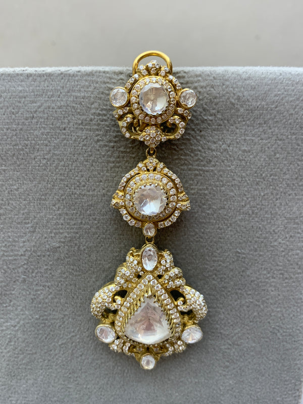 UE172  Moissanite Earrings