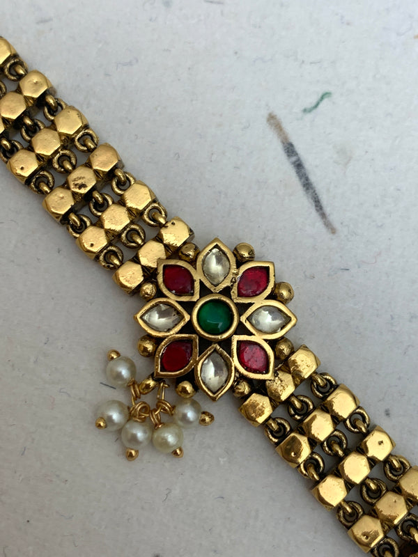 MB799  Antique Jadau Bracelet