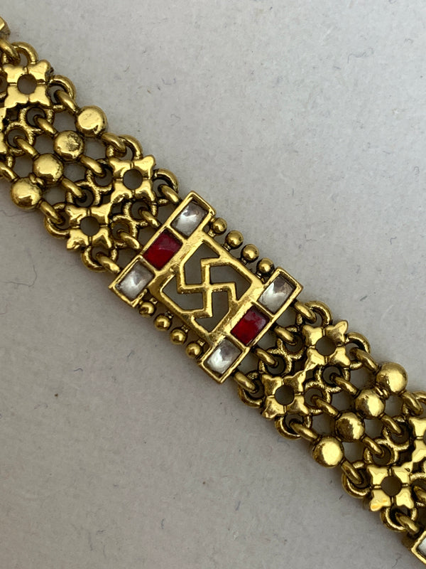 MB1053  Antique Jadau Bracelet
