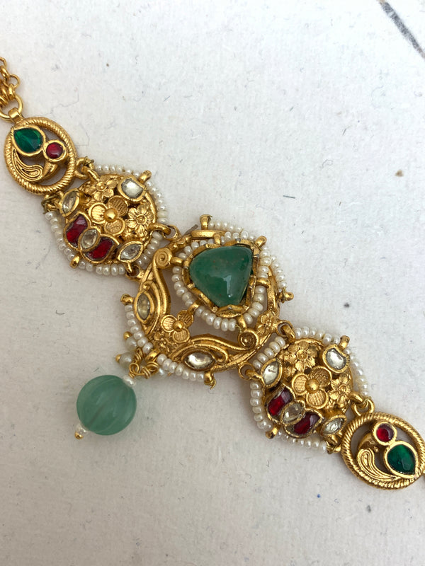 MB998  Antique Jadau Bracelet