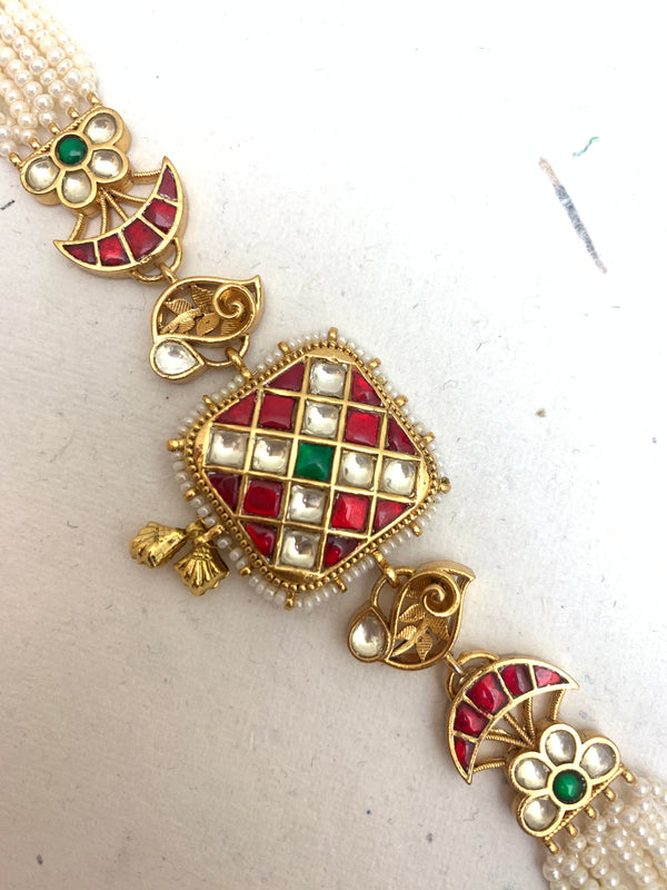 MB1032  Antique Jadau Bracelet