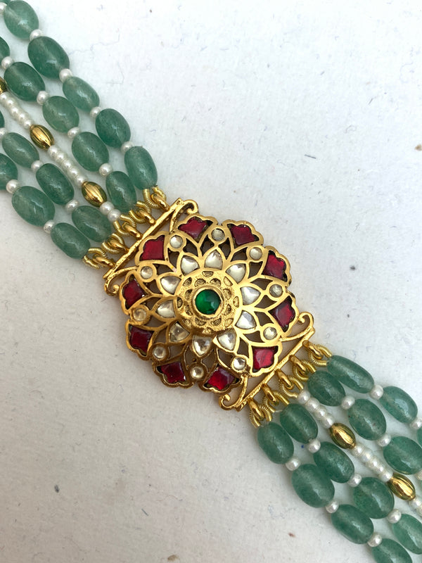 MB949M  Antique Jadau Bracelet