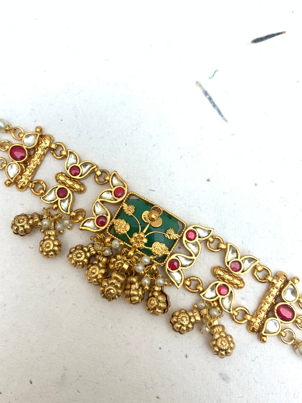 MB1031  Antique Jadau Bracelet