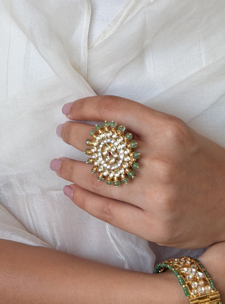 JV643 Heritage Jadau Ring