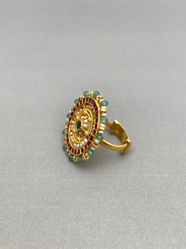 JV679  Heritage Jadau Ring