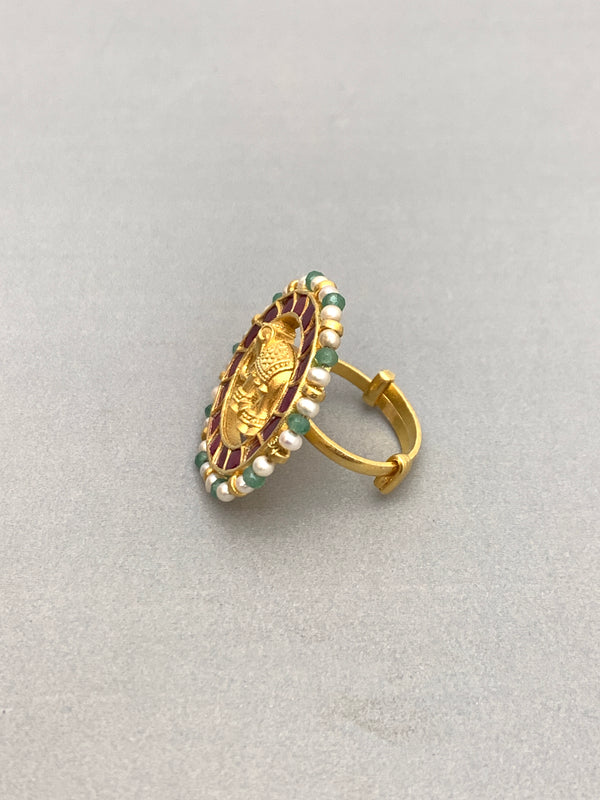 JV678  Heritage Jadau Ring