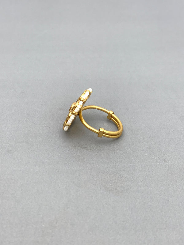 JV649W  Heritage Jadau Ring