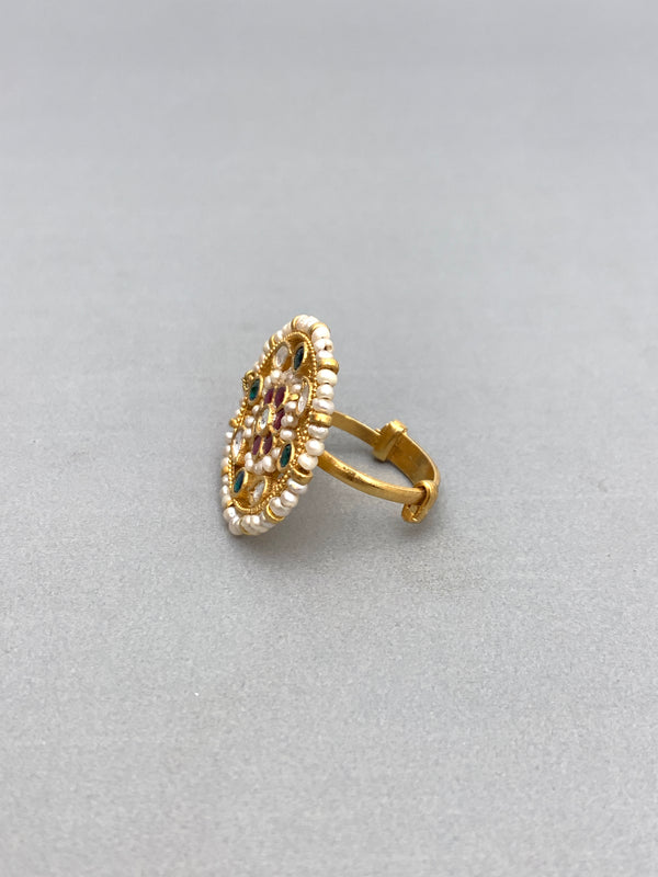 JV635  Heritage Jadau Ring