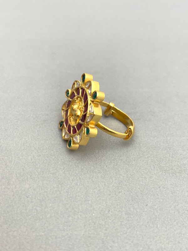 JV675M  Heritage Jadau Ring