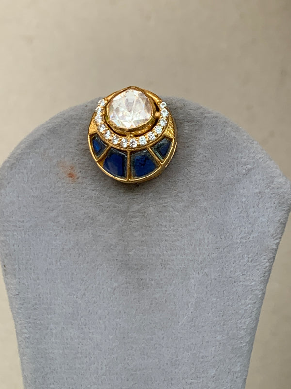 US89 Blue Moissanite Set with Earrings