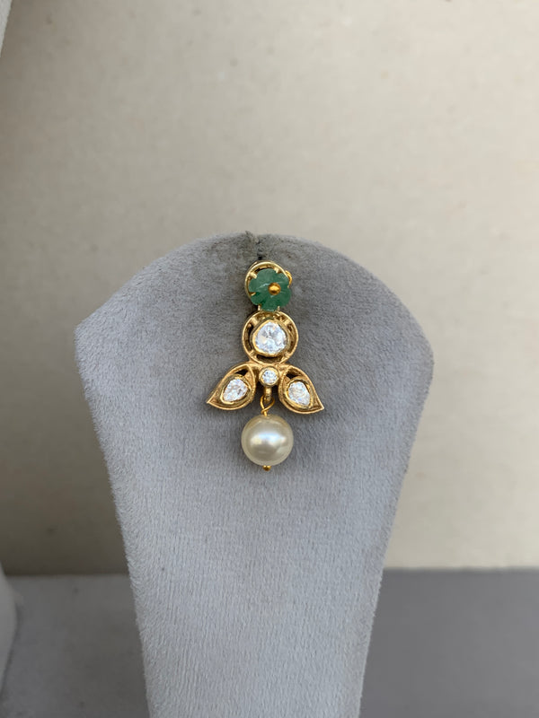 Z1333G Moissanite Set with Earrings