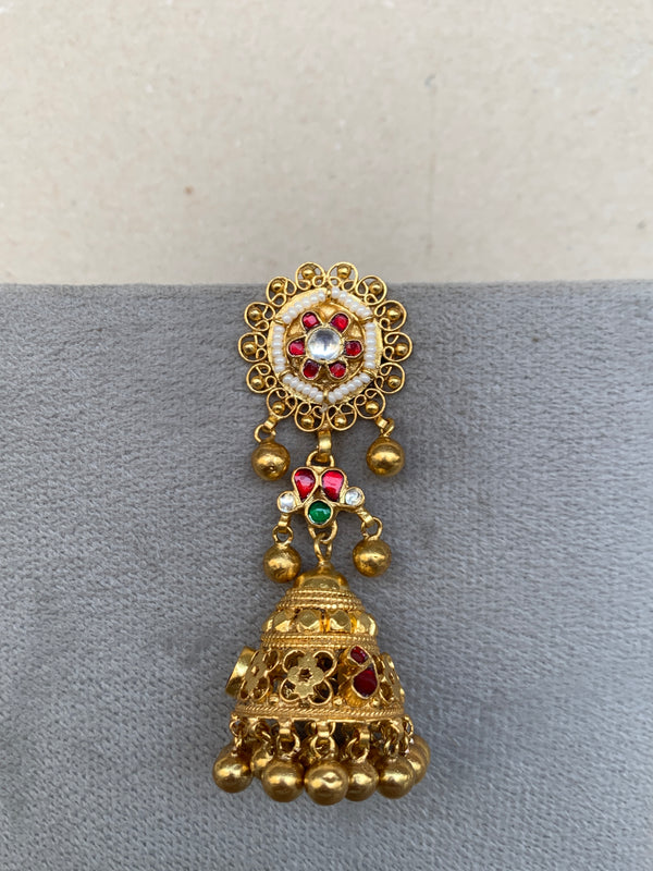 TN762 Jadau Earrings