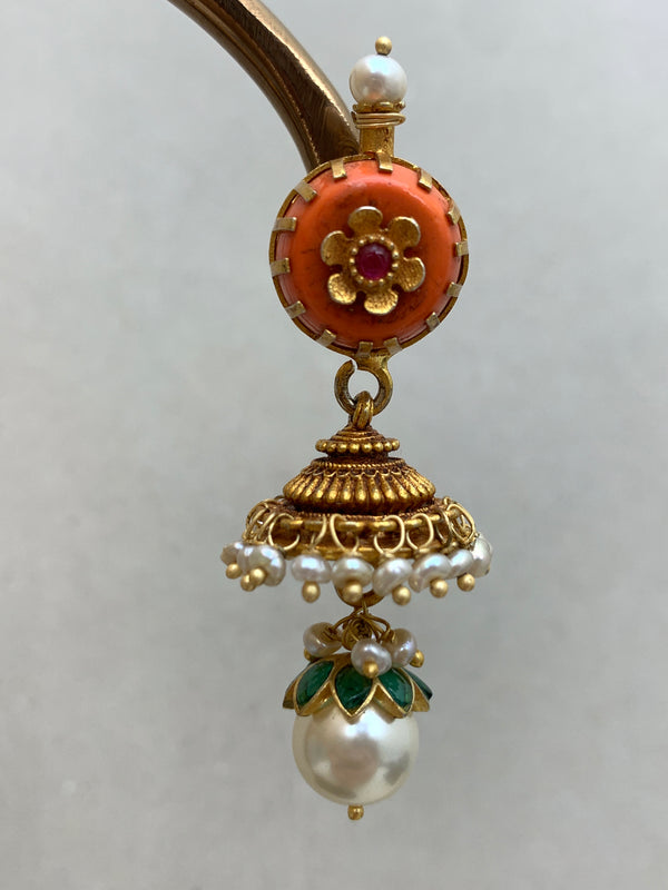 AA1035 Rambaugh Antique Jhumka