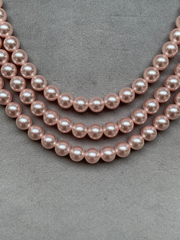 ML238 Baby Pink Pearl Mala