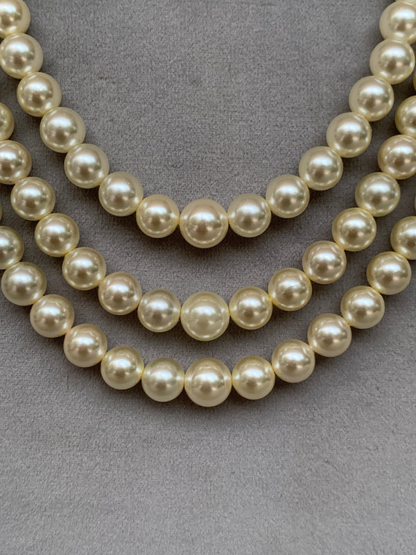 ML232 White Pearl Mala