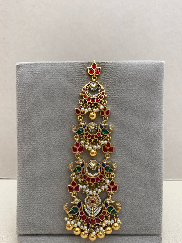 HG94M Long Jadau Earrings