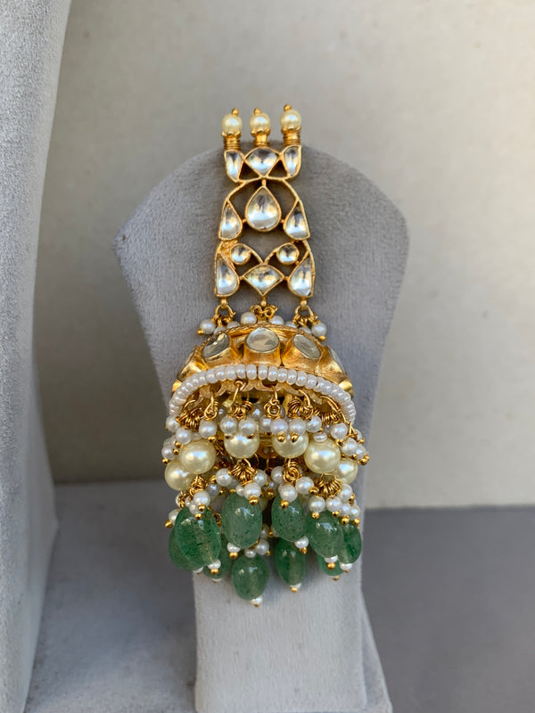 MM776 White Bridal Jadau Set