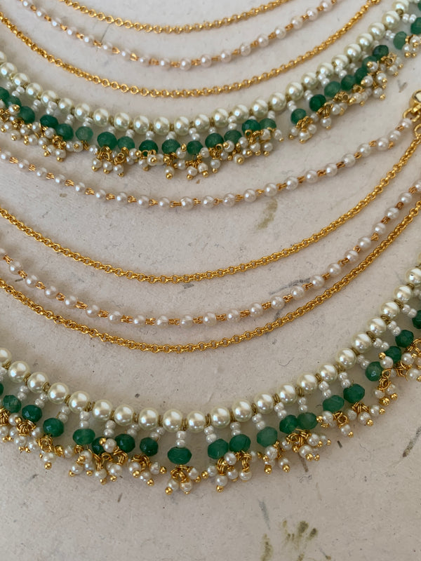 AC536 Green Pearl Jadau Kanauti