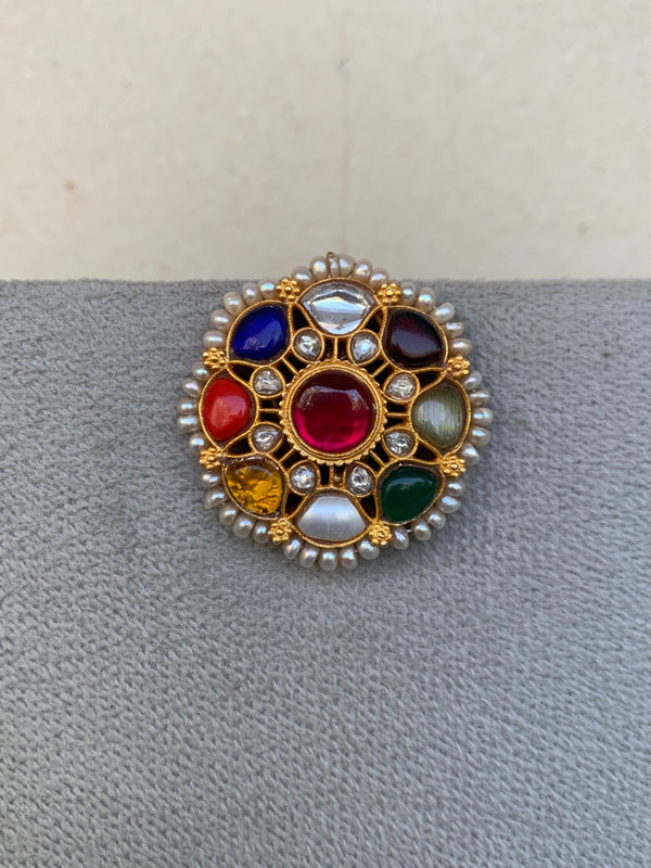 AA1249 Rambaugh Navratna Earrings