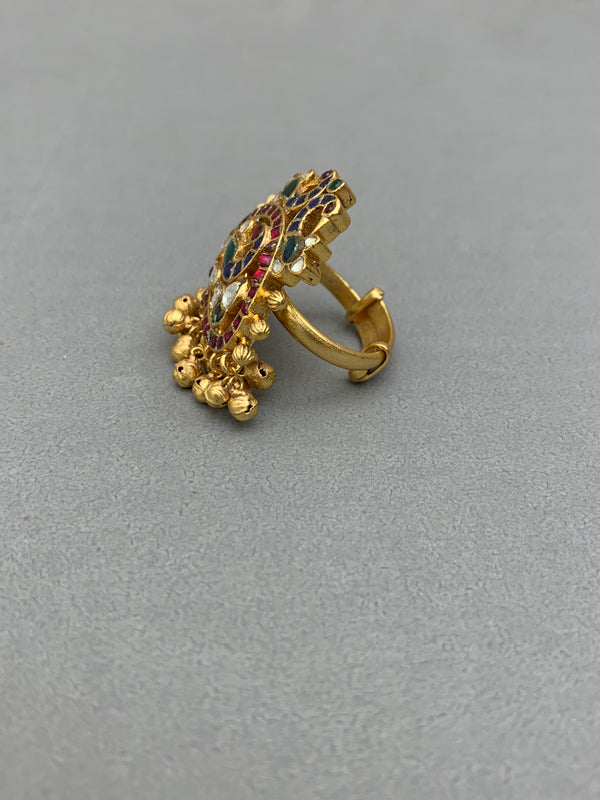 JV709 Antique Jadau Ring