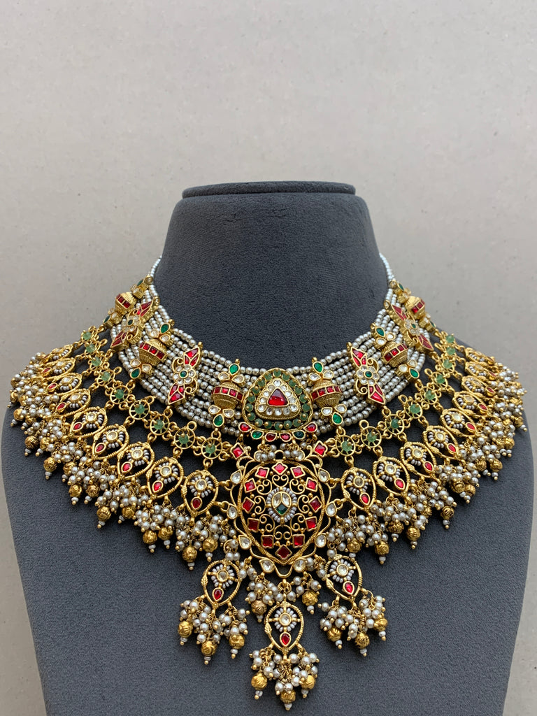MM2066 Antique Bridal Jadau Set