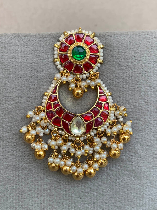 RH507  Multi Jadau Earrings