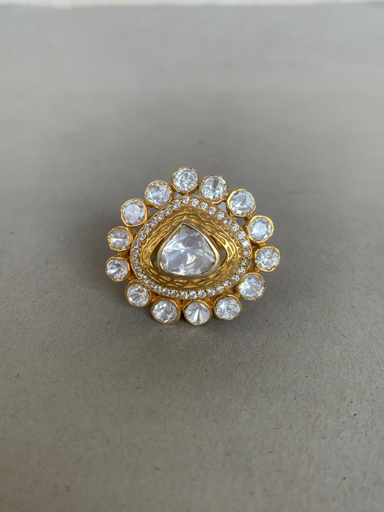 Z1663 Moissanite Silver Ring