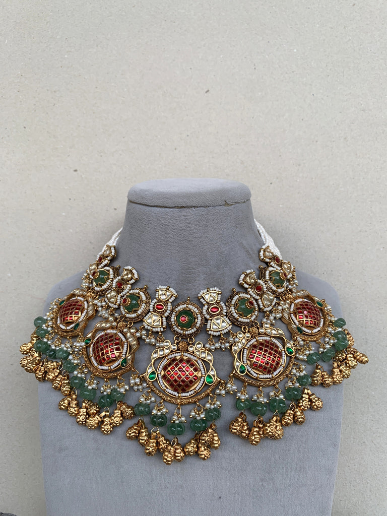 MM1664 Antique Bridal Jadau Set