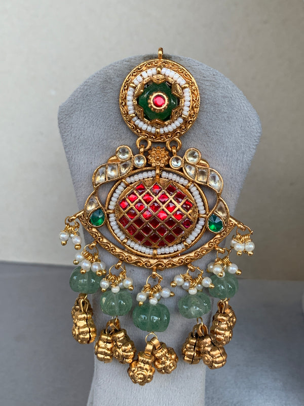 MM1664 Antique Bridal Jadau Set