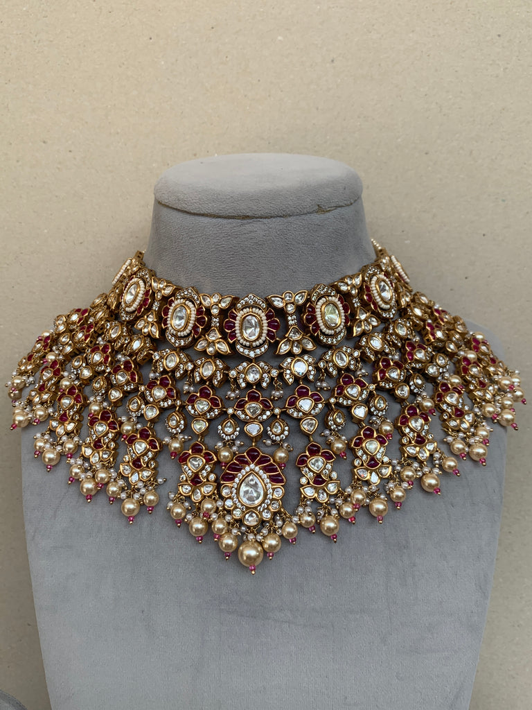 EN573R Bridal Indo Western Uncut Set