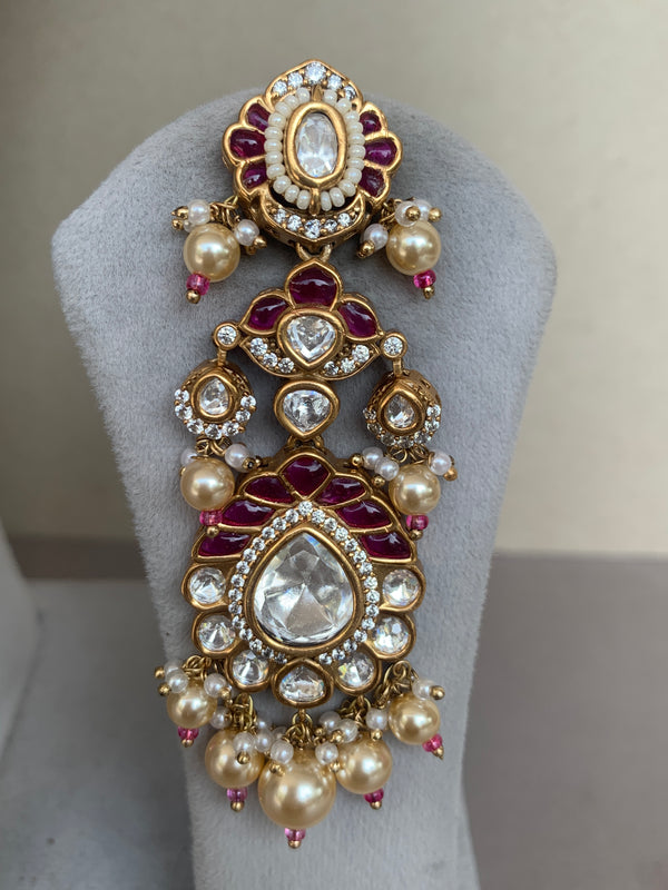 EN573R Bridal Indo Western Uncut Set