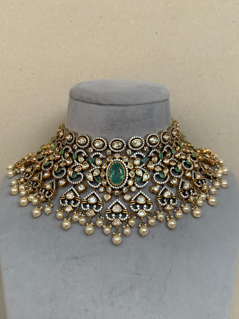 EN737 Bridal Indo Western Uncut Set