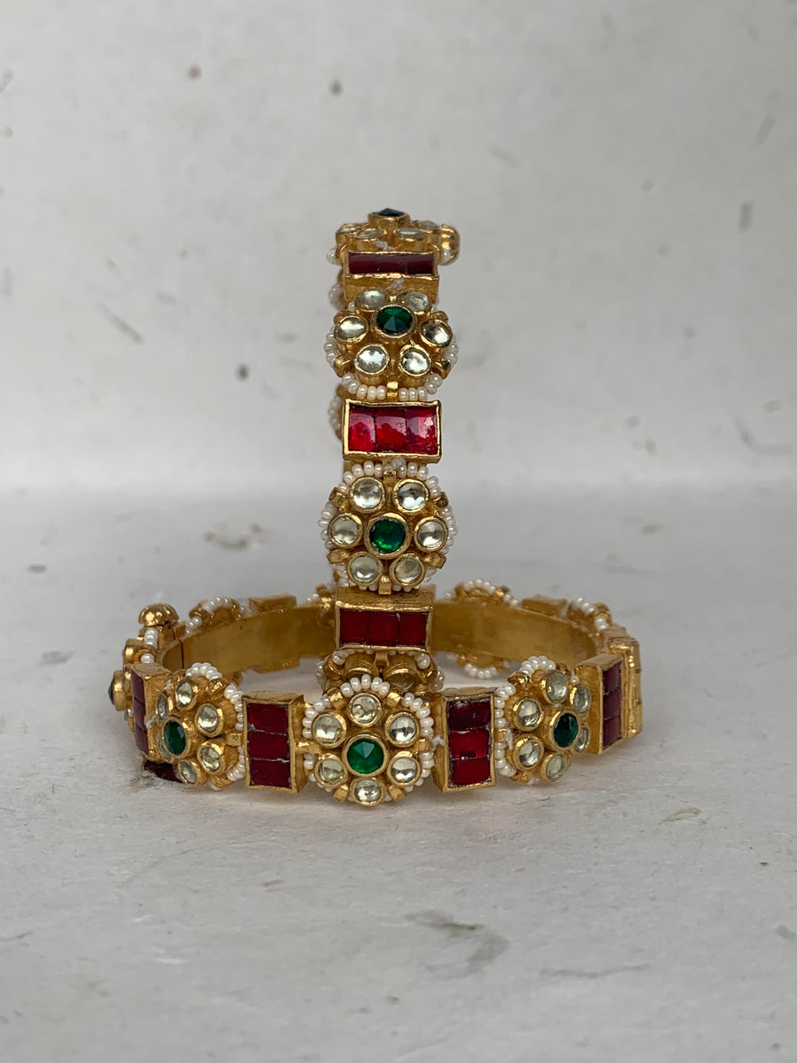 MB318 Multi Jadau Bangle – Raj Jewellery