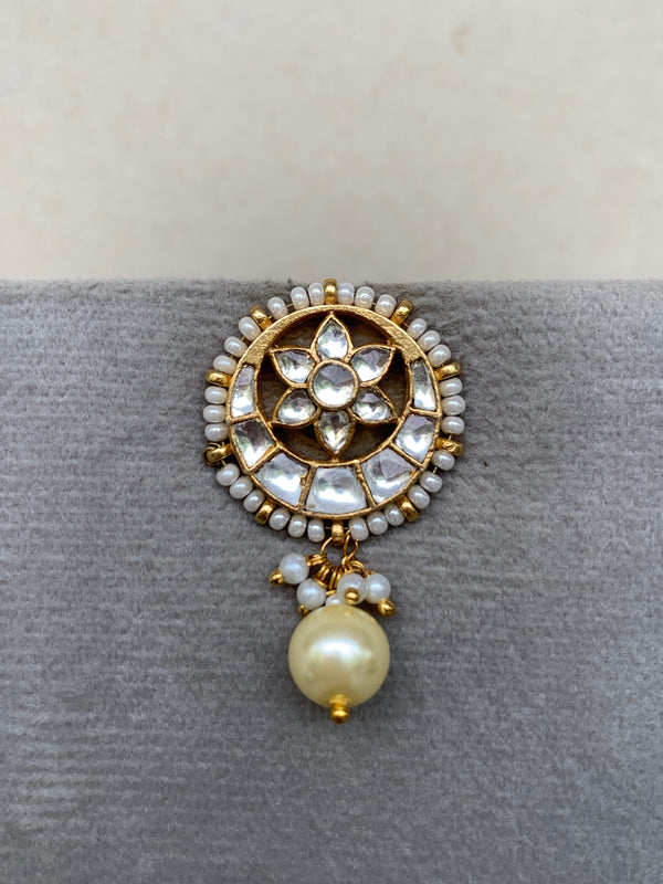 TN447W  Jadau Earrings