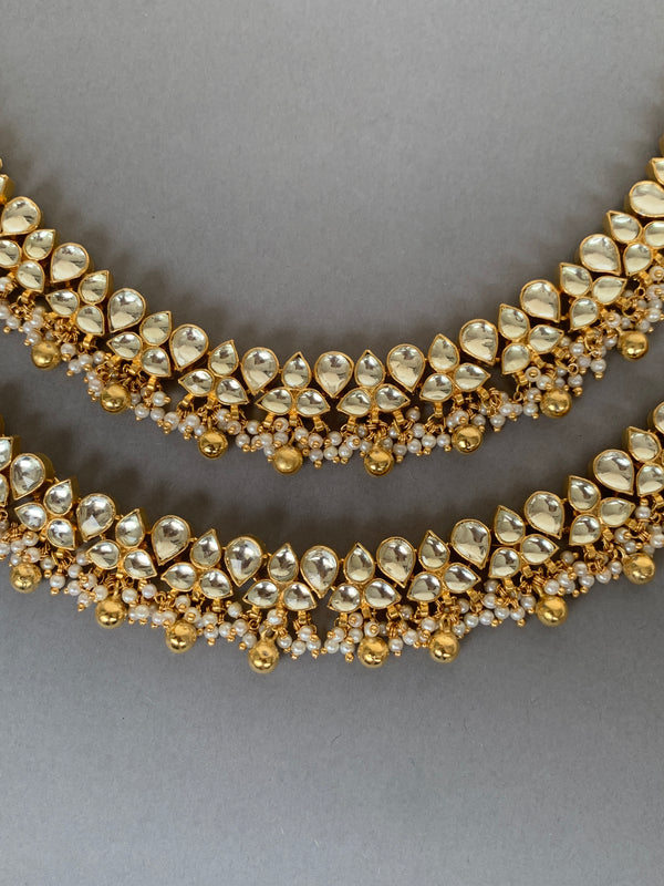 AC229 White Jadau Payal