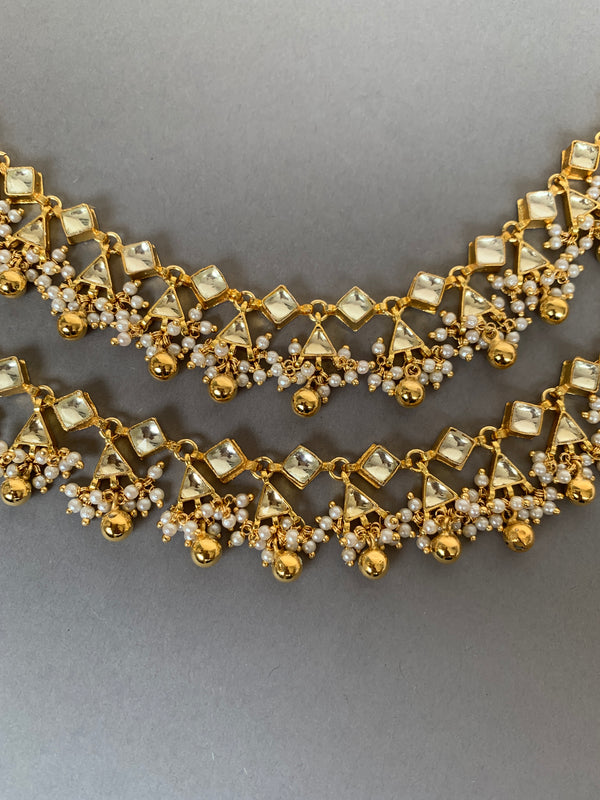 AC751 White Jadau Payal