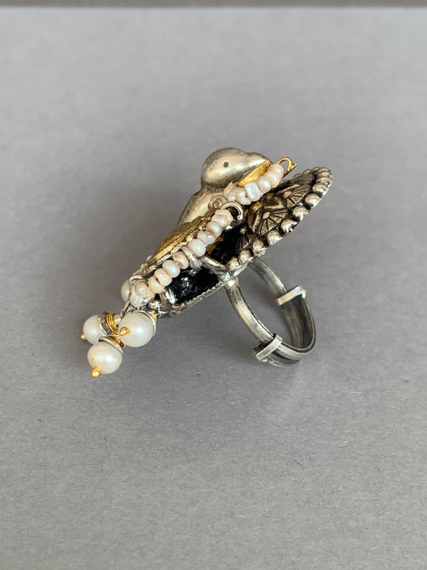 JV416 Maahru Silver Ring