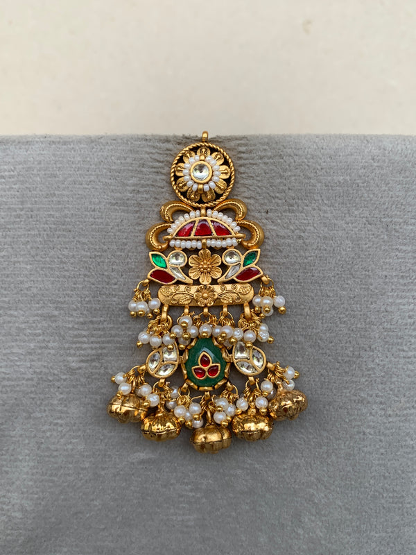 TN703 Jadau Earrings