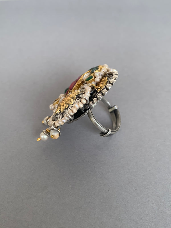JV410 Maahru Silver Ring