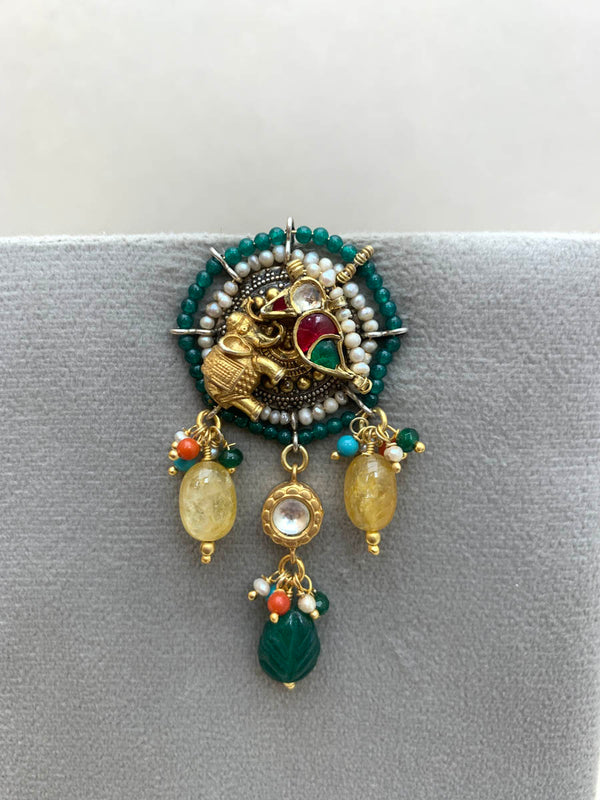 FE6  Maahru Silver Earrings