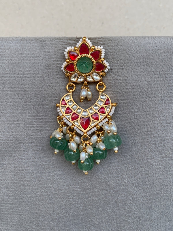 TN393 Jadau Earrings