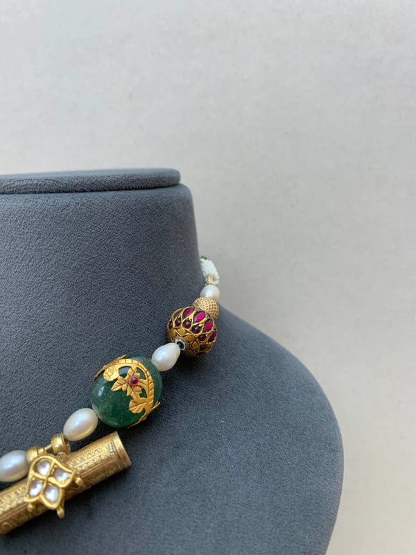 ML397  Keshi Pearl Mala (92.5 Silver)