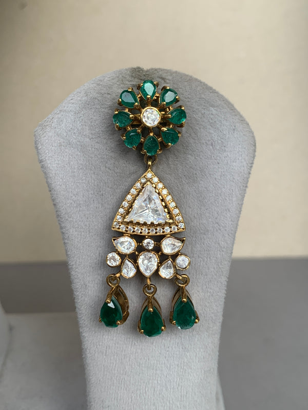 US91D Moissanite Set with Earrings