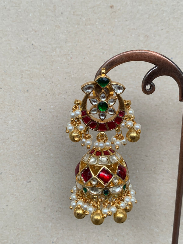 NT186 Multi Jadau Earrings