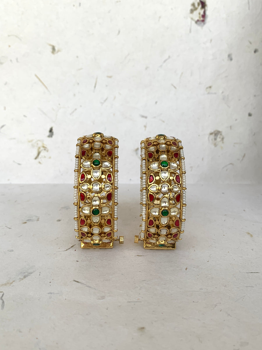 MB896M Multi Jadau Bangle – Raj Jewellery