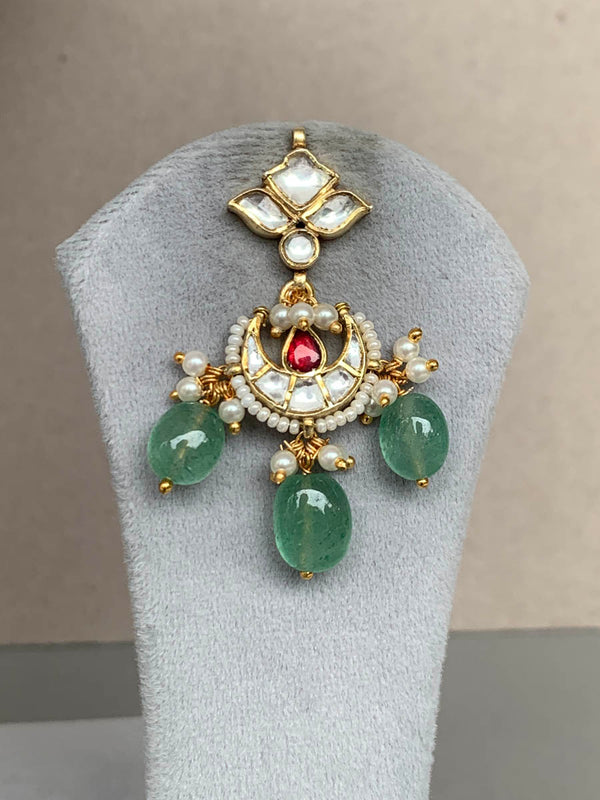 NR204 Multi Silver Jadau Set