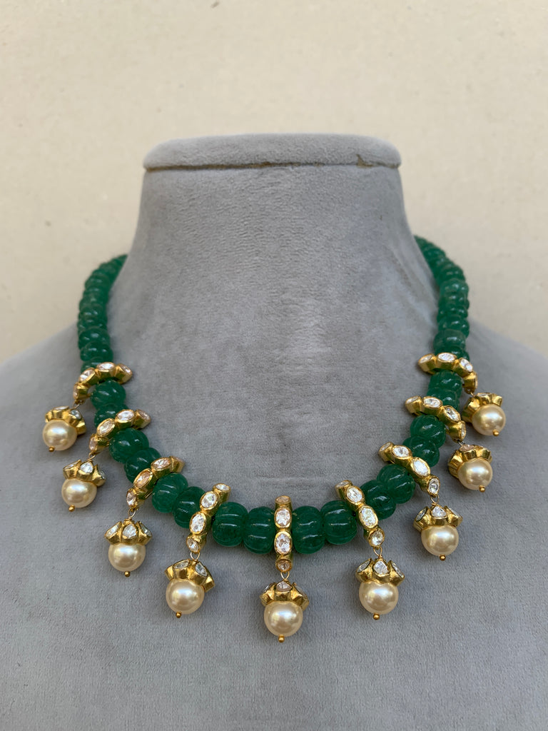 US486G Moissanite Set with Earrings